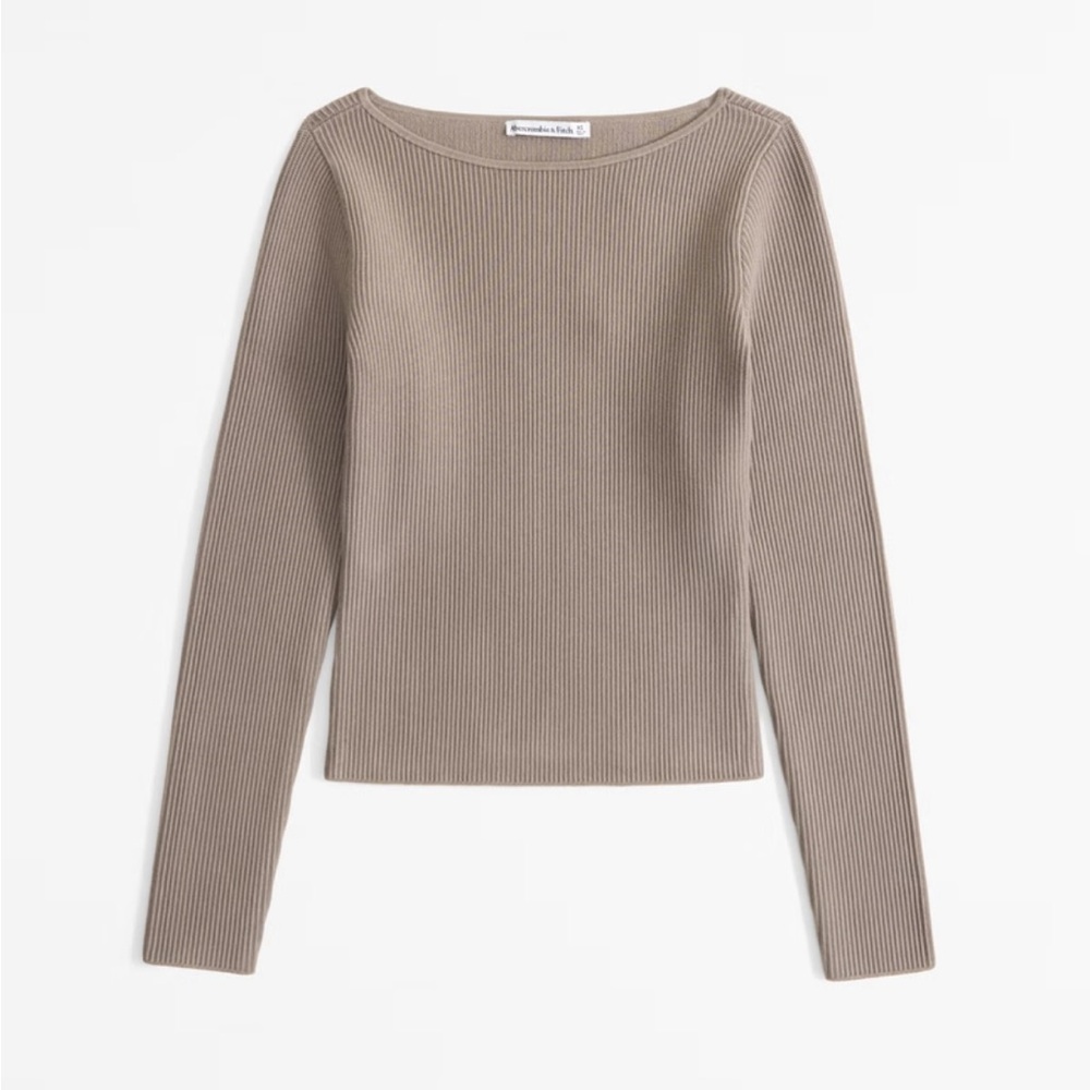 Long-Sleeve Ottoman Slash Top